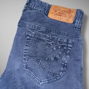 Diesel‎ Thanaz J Stretch Slim Skinny Pants Youth Boys 16 (30x32) Embroidered